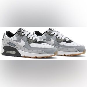 Nike Air Max 90 NRG Polka Dots Venn Diagram Grey Mens Sz.9.5